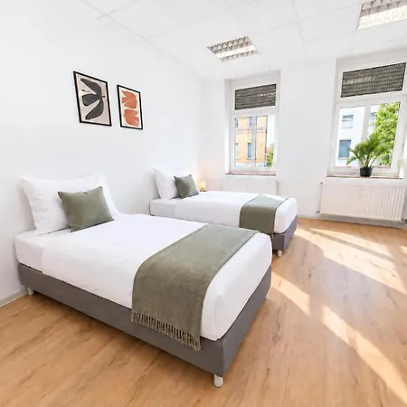Apartment 6-personen Ideal Fuer Monteure, Berufstaetige, Langfristige Aufenthalte - Einzelbetten, Self Check-in, Kueche, Waschmaschine *